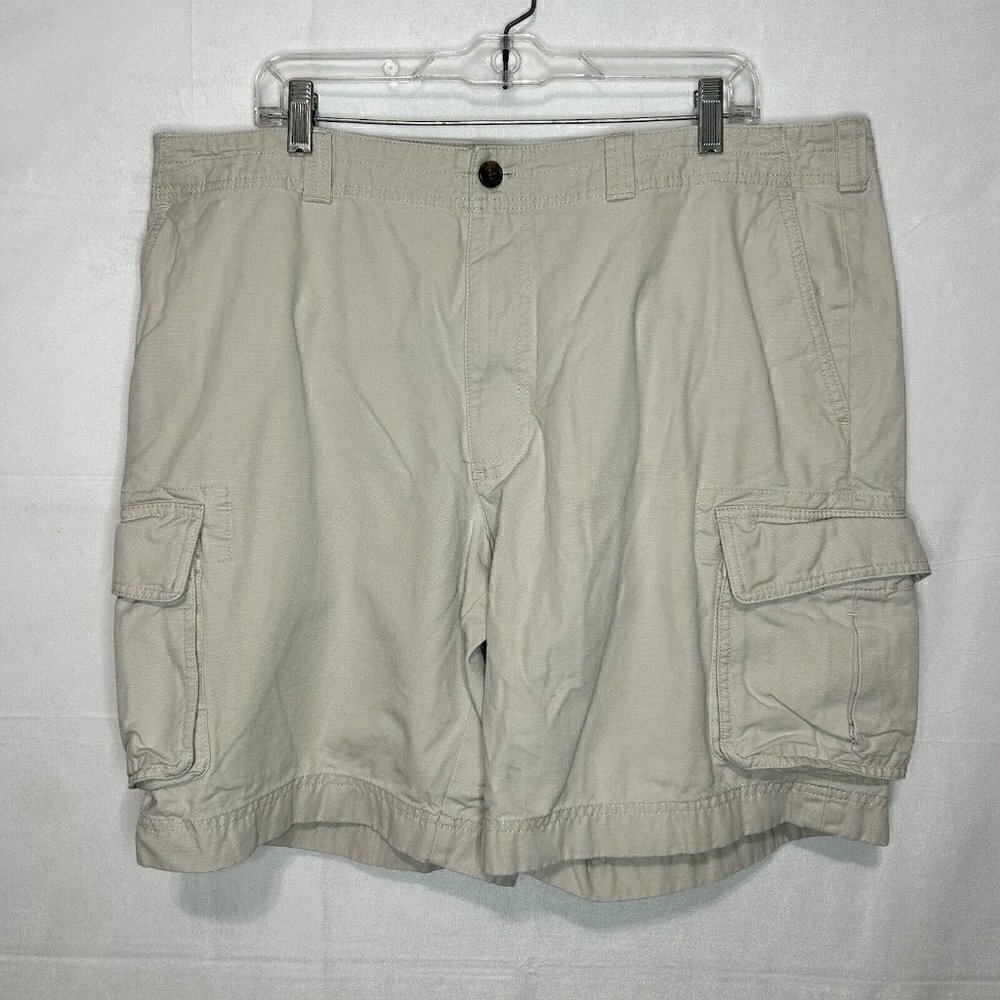 Brooks Brothers 346 Cargo Shorts Light Tan Heavy Cotton Shorts Men's Size 40